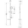 Mexen DS74 verstellbares Duschset, Chrom - 785744583-00