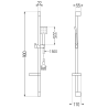 Mexen DS45 verstellbares Duschset, Chrom - 785454583-00