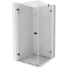 Mexen Lunar-B Duschkabine schwenkbar links 80 x 80 cm, transparent, schwarz - 832-080-080-70-00-L