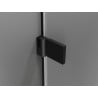 Mexen Lunar-B Duschkabine schwenkbar links 80 x 80 cm, transparent, schwarz - 832-080-080-70-00-L
