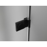 Mexen Lunar-B Duschkabine schwenkbar links 80 x 80 cm, transparent, schwarz - 832-080-080-70-00-L
