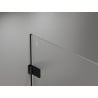 Mexen Lunar-B Duschkabine schwenkbar links 85 x 80 cm, transparent, schwarz - 832-085-080-70-00-L