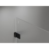 Mexen Lunar-B Duschkabine schwenkbar links 95 x 80 cm, transparent, schwarz - 832-095-080-70-00-L
