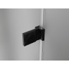 Mexen Lunar-B Duschkabine schwenkbar links 95 x 80 cm, transparent, schwarz - 832-095-080-70-00-L