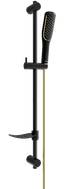 Mexen DF49 Duschgarnitur verschiebbar, schwarz/gold - 785494582-57