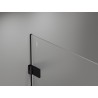 Mexen Lunar-B Dusche Schwingtür links 90 x 90 cm, transparent, schwarz - 832-090-090-70-00-L