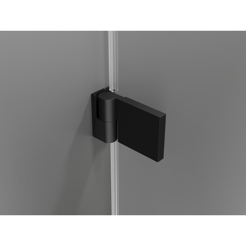 Mexen Lunar-B Dusche Schwingtür links 90 x 90 cm, transparent, schwarz - 832-090-090-70-00-L