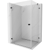 Mexen Lunar-B Duschkabine schwenkbar links 95 x 90 cm, transparent, schwarz - 832-095-090-70-00-L