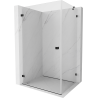 Mexen Lunar-B Duschkabine schwenkbar links 100 x 90 cm, transparent, schwarz - 832-100-090-70-00-L