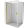Mexen Mist-H L Duo Duschkabine schwenkbar links 85 x 75 cm, transparent, gold - 8A5L-085L-075P-50-00