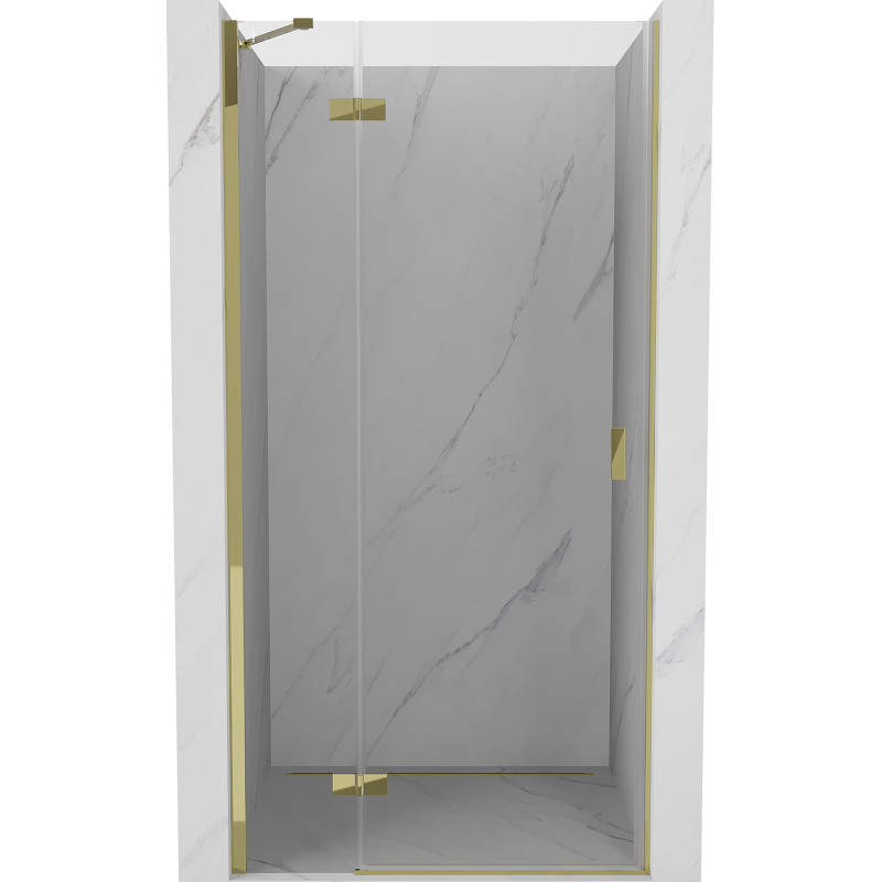 Mexen Mist-H Duschschwingtür links 95 cm, transparent, gold - 8A5-095-000-50-00-L