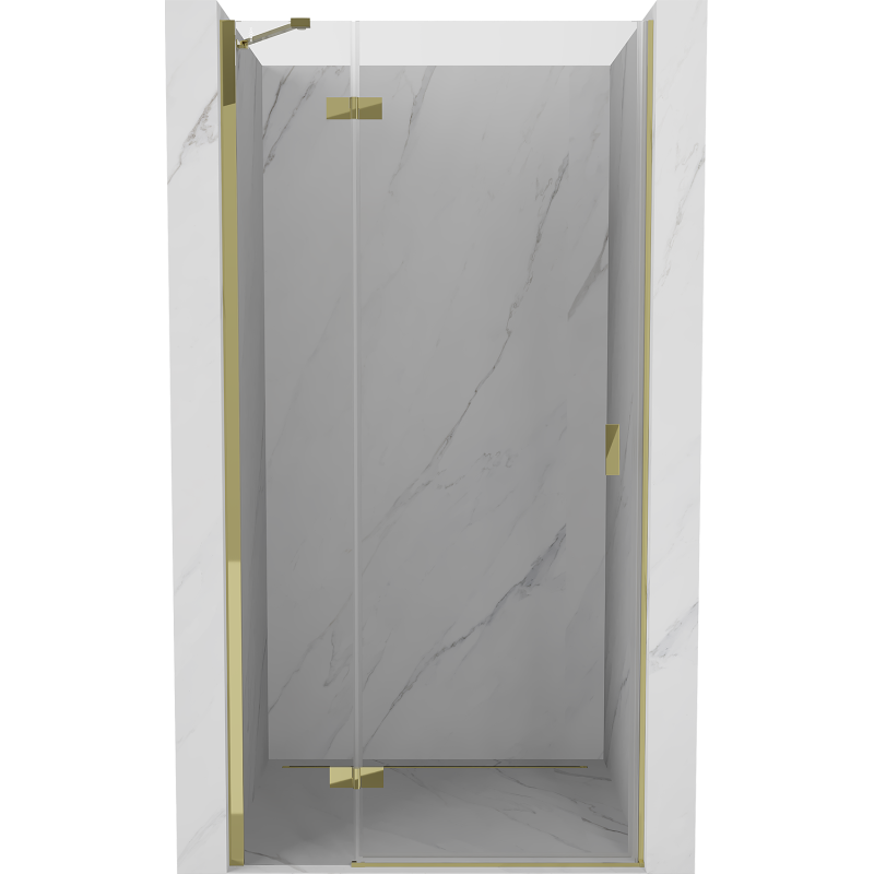 Mexen Mist-H Duschabtrennung links öffnend 120 cm, transparent, gold - 8A5-120-000-50-00-L