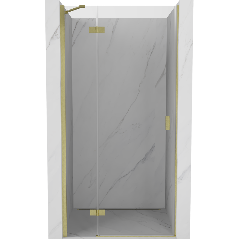 Mexen Mist-H Duschpendeltür links 70 cm, transparent, gebürstet gold - 8A5-070-000-55-00-L