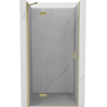 Mexen Mist-H Duschdrehtür links 75 cm, transparent, gebürstet gold - 8A5-075-000-55-00-L