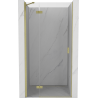 Mexen Mist-H Duschdrehtüren links 100 cm, transparent, gebürstet gold - 8A5-100-000-55-00-L