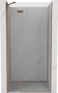 Mexen Mist-H Dusch-Schwingtür links 85 cm, transparent, gebürstetes Kupfer - 8A5-085-000-65-00-L