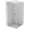 Mexen Lunar-B Duschkabine schwenkbar links 80 x 80 cm, transparent, Gun Metal - 832-080-080-95-00-L
