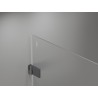 Mexen Lunar-B Duschkabine schwenkbar links 80 x 80 cm, transparent, Gun Metal - 832-080-080-95-00-L