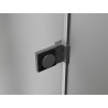 Mexen Lunar-B Duschkabine schwenkbar links 85 x 80 cm, transparent, Gun Metal - 832-085-080-95-00-L
