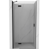 Mexen Mist-H linkstürige Duschkabine 90 cm, transparent, schwarz - 8A5-090-000-70-00-L