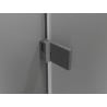 Mexen Lunar-B Duschkabine schwenkbar links 90 x 80 cm, transparent, Gun Metal - 832-090-080-95-00-L