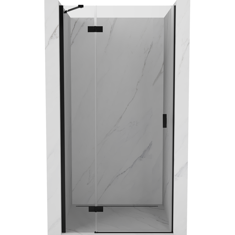 Mexen Mist-H Duschdrehtür links 115 cm, transparent, schwarz - 8A5-115-000-70-00-L