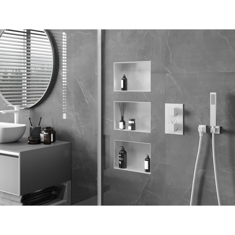 Mexen X-Wall-NR Wandnische Regal ohne Flansch 30 x 20 cm, weiß - 1921302010