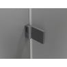 Mexen Lunar-B Duschkabine schwenkbar links 90 x 90 cm, transparent, Gun Metal - 832-090-090-95-00-L