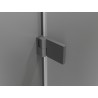 Mexen Lunar-B Duschkabine schwenkbar links 95 x 90 cm, transparent, Gun-Metal - 832-095-090-95-00-L