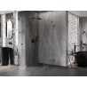 Mexen Lunar-B Duschkabine, links öffnend, 100 x 100 cm, transparent, Gunmetal - 832-100-100-95-00-L