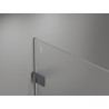 Mexen Lunar-B Duschkabine, links öffnend, 100 x 100 cm, transparent, Gunmetal - 832-100-100-95-00-L