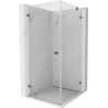 Mexen Lunar-B Duschkabine, links öffnend, 100 x 100 cm, transparent, Gunmetal - 832-100-100-95-00-L