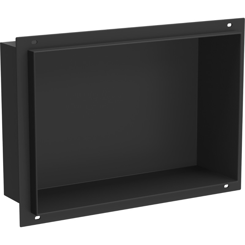 Mexen X-Wall-NR Nischenregal ohne Flansch 30 x 20 cm, schwarz - 1971302010