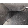 Mexen Lunar-B Duschkabine links angeschlagen 85 x 80 cm, transparent, gebürstetes Nickel - 832-085-080-97-00-L
