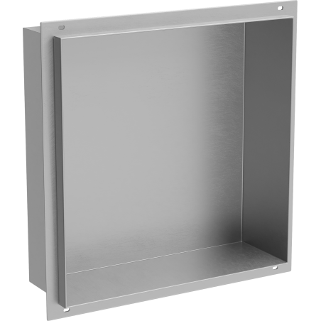 Mexen X-Wall-NR Nischenregal ohne Rand 30 x 30 cm, Inox - 1911303010