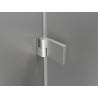 Mexen Lunar-B Duschkabine links angeschlagen 85 x 80 cm, transparent, gebürstetes Nickel - 832-085-080-97-00-L