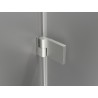 Mexen Lunar-B Duschkabine links angeschlagen 85 x 80 cm, transparent, gebürstetes Nickel - 832-085-080-97-00-L