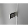 Mexen Lunar-B Duschkabine links angeschlagen 85 x 80 cm, transparent, gebürstetes Nickel - 832-085-080-97-00-L