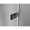 Mexen Lunar-B Duschkabine links angeschlagen 85 x 80 cm, transparent, gebürstetes Nickel - 832-085-080-97-00-L