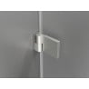 Mexen Lunar-B Duschkabine schwenkbar links 95 x 80 cm, transparent, gebürsteter Nickel - 832-095-080-97-00-L