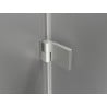 Mexen Lunar-B Duschkabine schwenkbar links 95 x 80 cm, transparent, gebürsteter Nickel - 832-095-080-97-00-L
