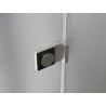 Mexen Lunar-B Duschkabine, schwenkbar, links, 100 x 80 cm, transparent, gebürsteter Nickel - 832-100-080-97-00-L