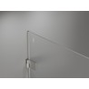 Mexen Lunar-B Duschkabine Schwingtür links 90 x 90 cm, transparent, gebürstetes Nickel - 832-090-090-97-00-L