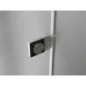 Mexen Lunar-B Duschkabine Schwingtür links 90 x 90 cm, transparent, gebürstetes Nickel - 832-090-090-97-00-L