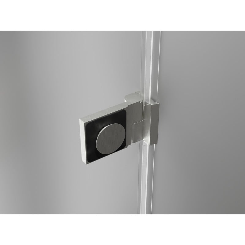 Mexen Lunar-B Duschkabine schwenkbar links 95 x 90 cm, transparent, gebürsteter Nickel - 832-095-090-97-00-L