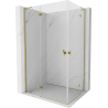 Mexen Mist-H L Duo Duschkabine, links öffnend, 120 x 95 cm, transparent, gold - 8A5L-120L-095P-50-00