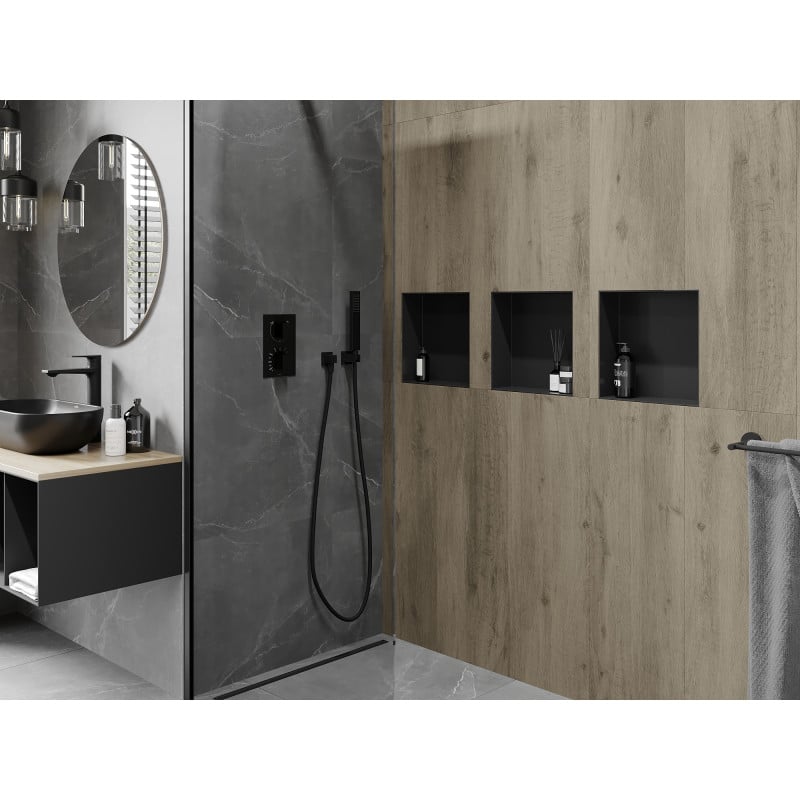 Mexen X-Wall-NR Wandnische ohne Flansch 30 x 30 cm, schwarz - 1971303010