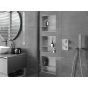 Mexen X-Wall-NR Nischenregal ohne Flansch mit Ablage 30 x 30 cm, Inox - 1911303010S