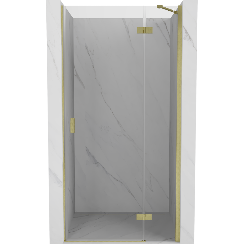 Mexen Mist-H Duschdrehtür rechts 110 cm, transparent, gold gebürstet - 8A5-110-000-55-00-P