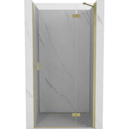 Mexen Mist-H Duschdrehtür rechts 110 cm, transparent, gold gebürstet - 8A5-110-000-55-00-P
